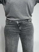 Modern plus-size long jeans