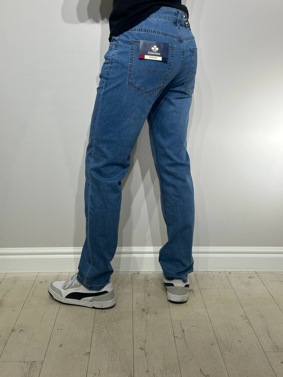 Pagarināti, plāni vīriešu džinsi, Regular fit