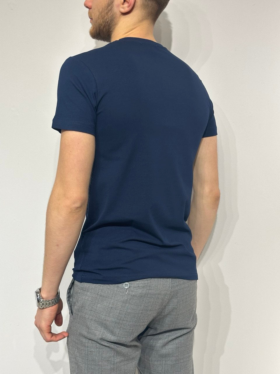 T-marškiniai su spauda Blue