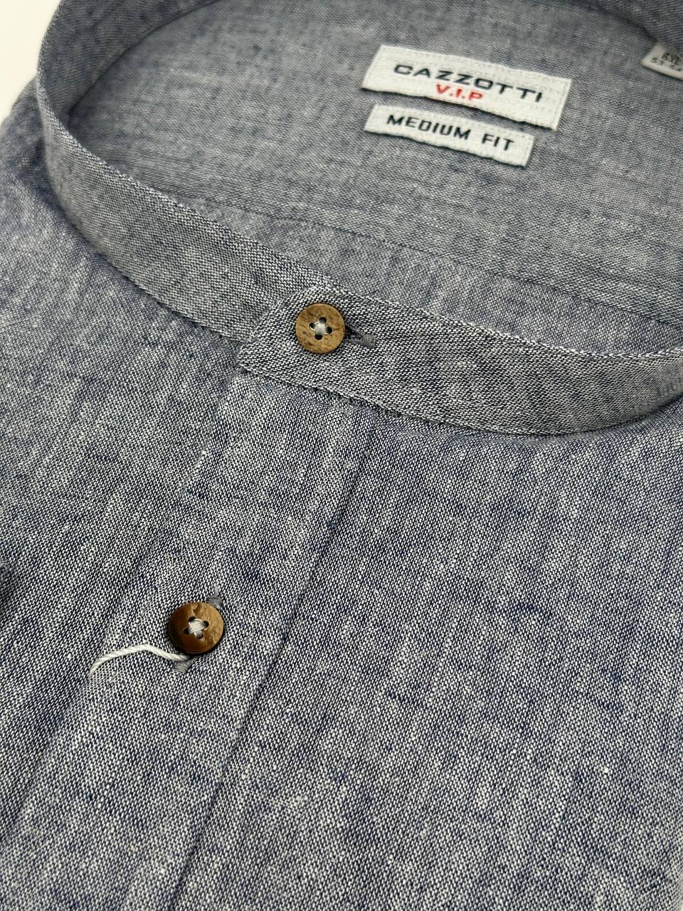 Мужская льняная рубашка большого размера