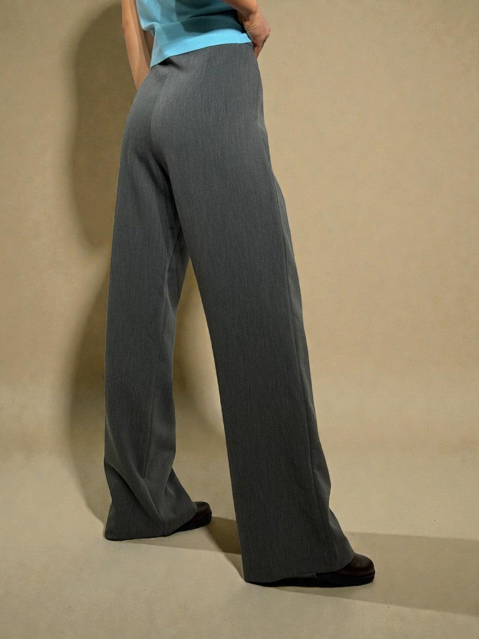 Extra long solid pants for women