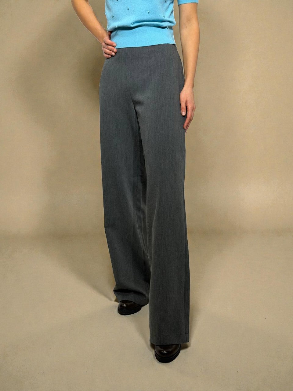 Extra long solid pants for women