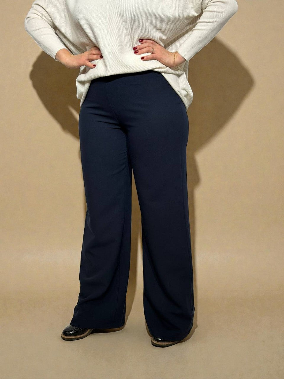Extra long classic pants for women