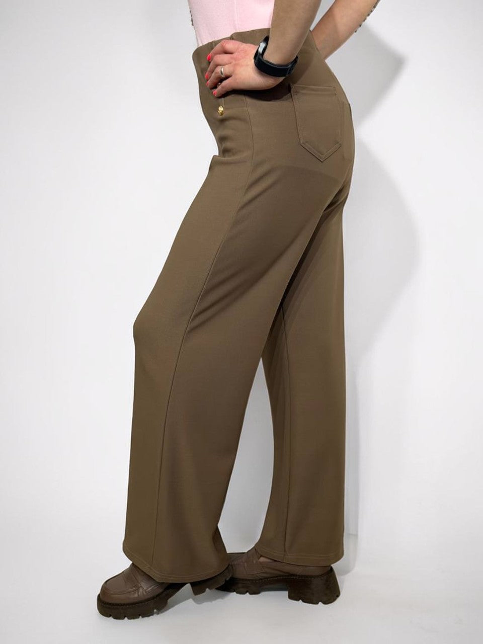 Svinīgas bikses ar augstu jostasvietu