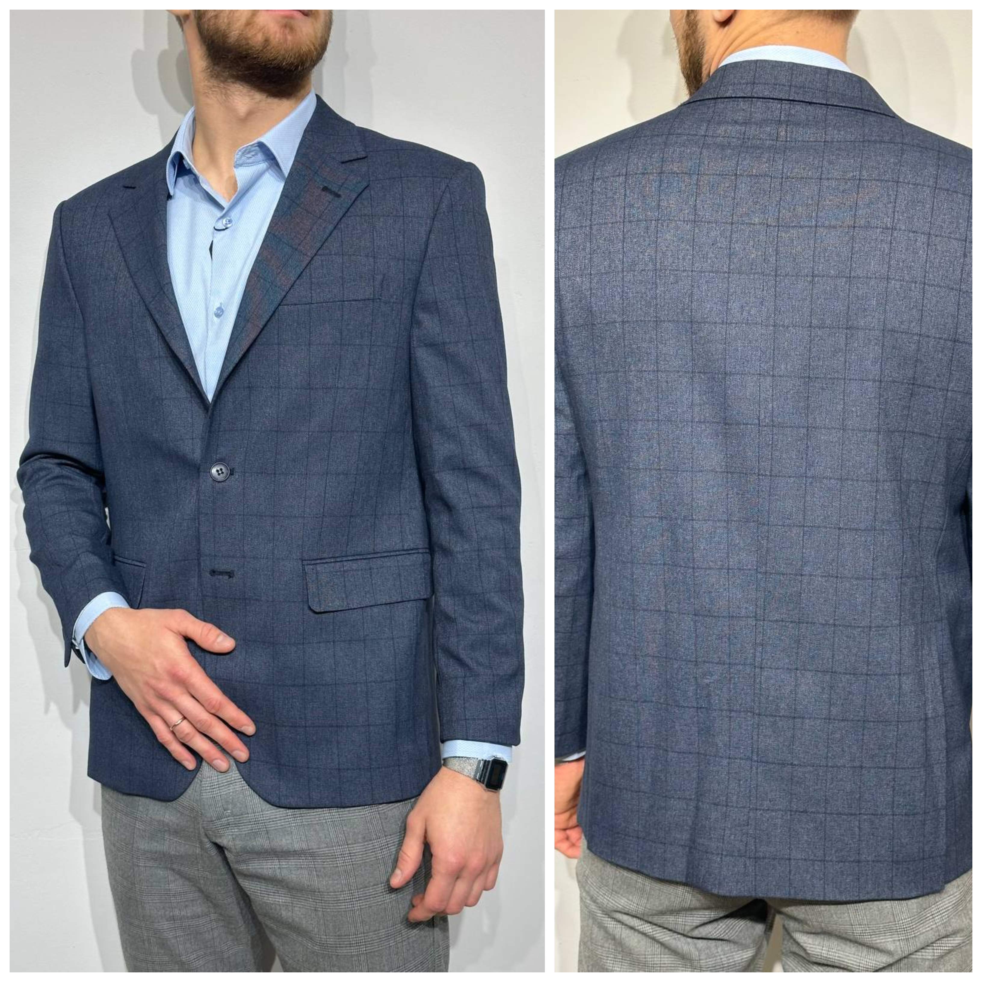 Rūtaina vīriešu žakete