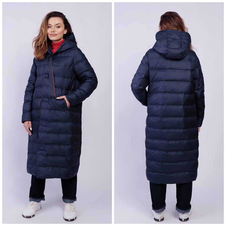 Down coat with hood from MyDress