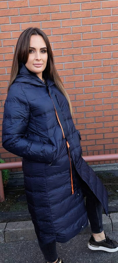 Down coat with hood from MyDress