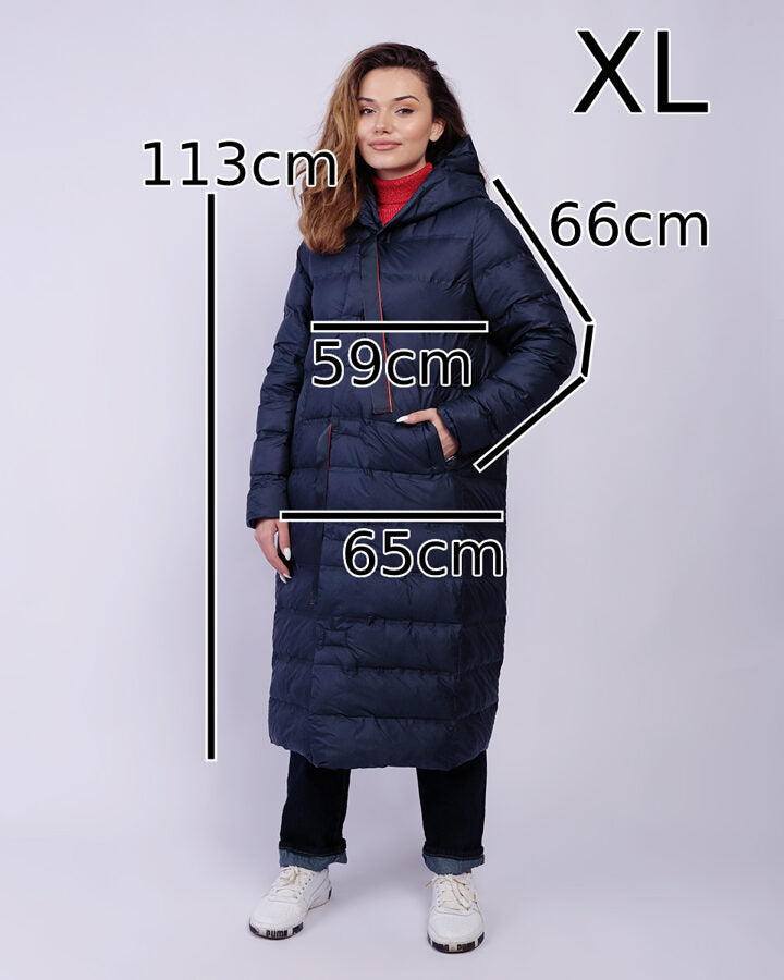 Down coat with hood from MyDress