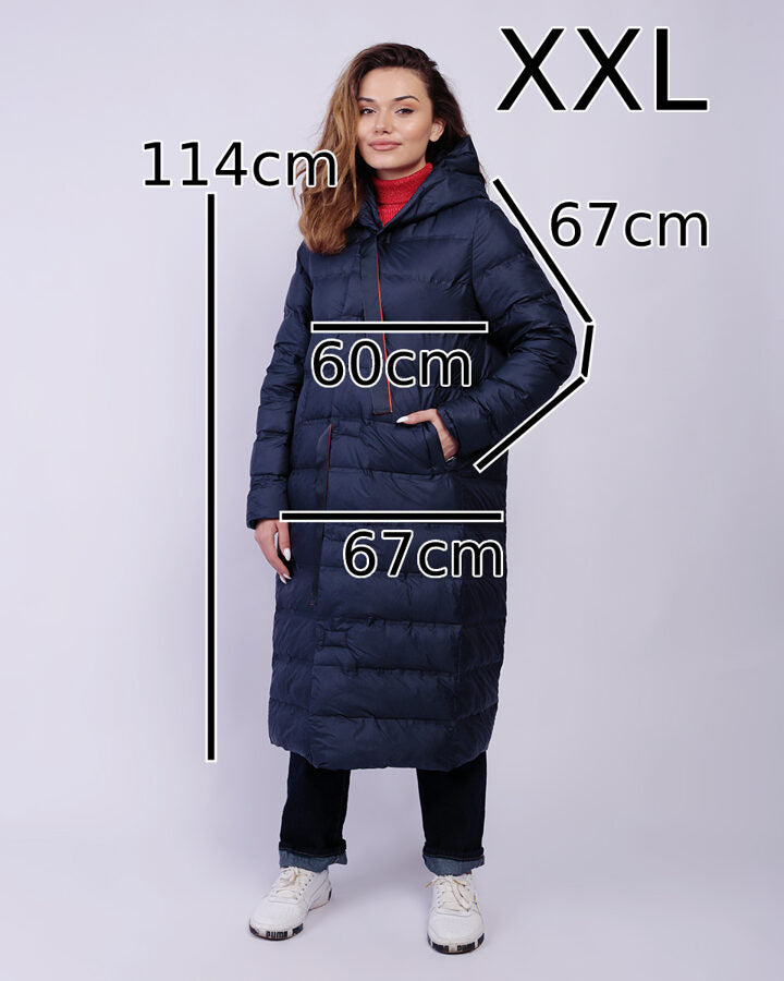 Down coat with hood from MyDress