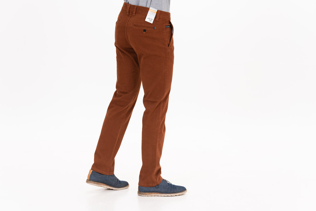 Коричневые брюки Foxy, комфортный слим