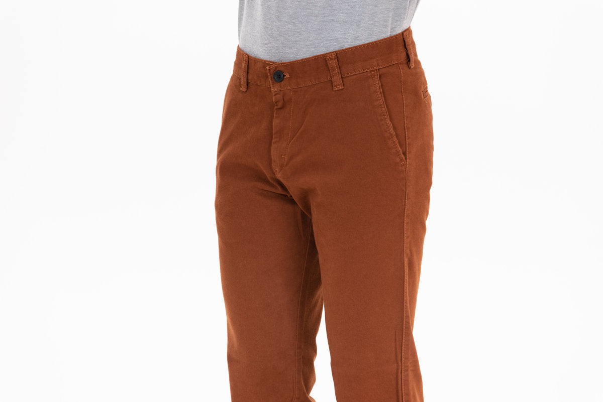 Коричневые брюки Foxy, комфортный слим