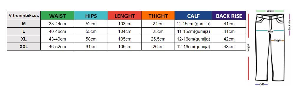 Sporty pants with elastic cuffs