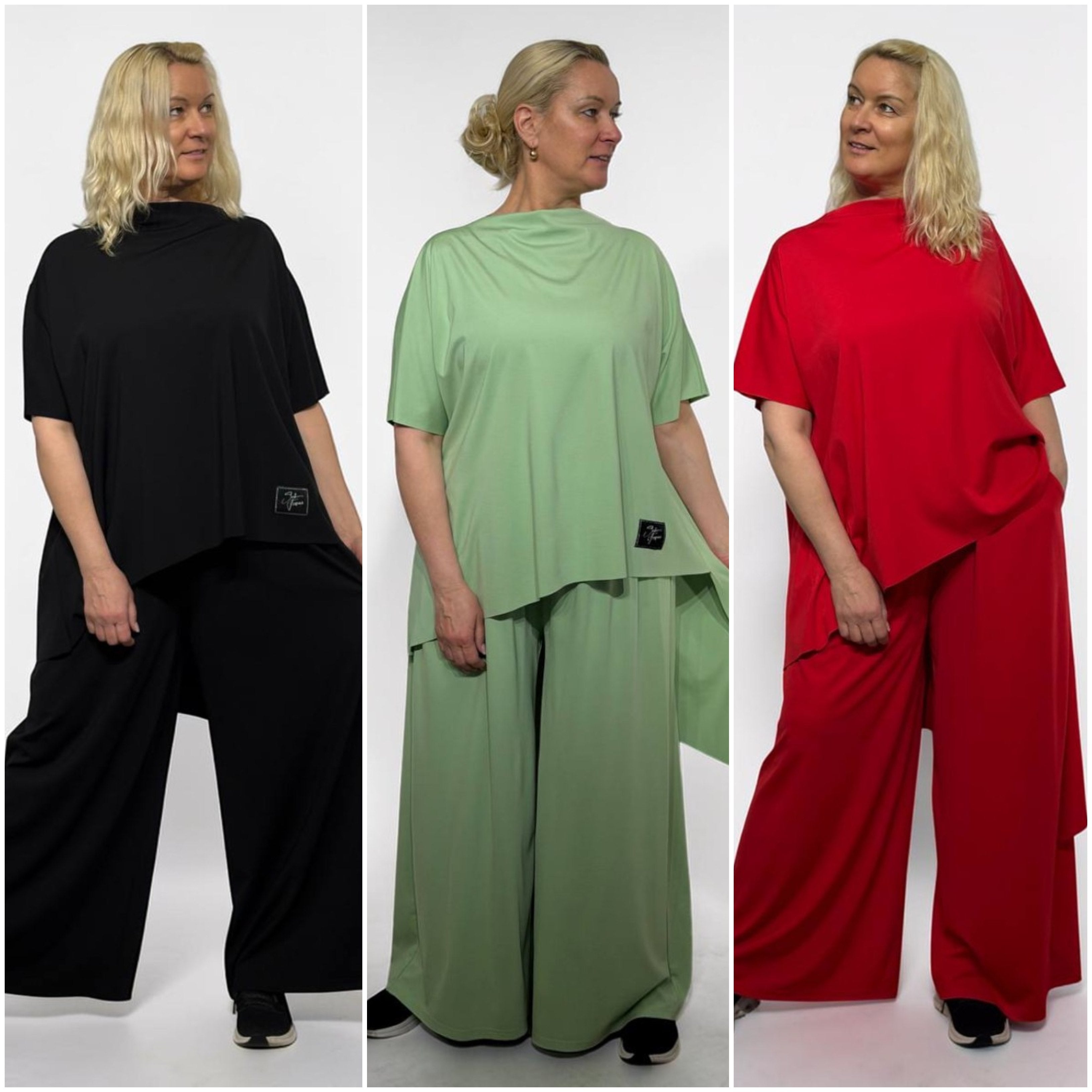 Asimetrisks lielo izmēru kostīms