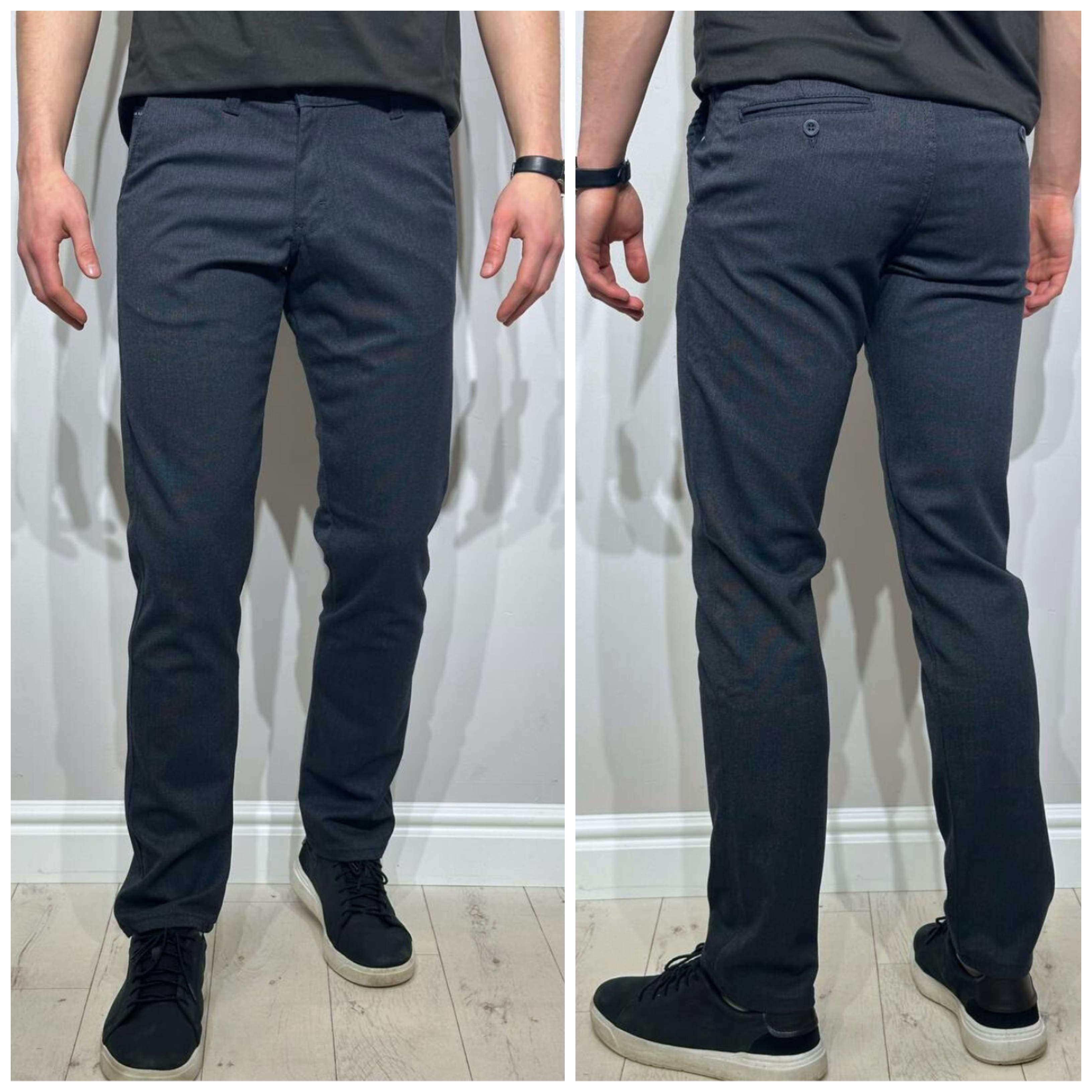 Brīvi krītošas vīriešu bikses V-147, Comfort slim