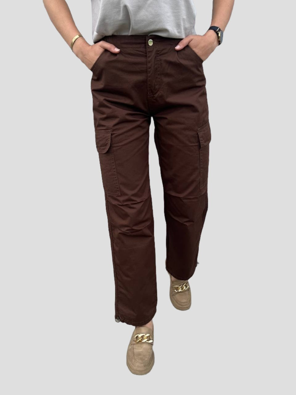 Cargo style parachute pants