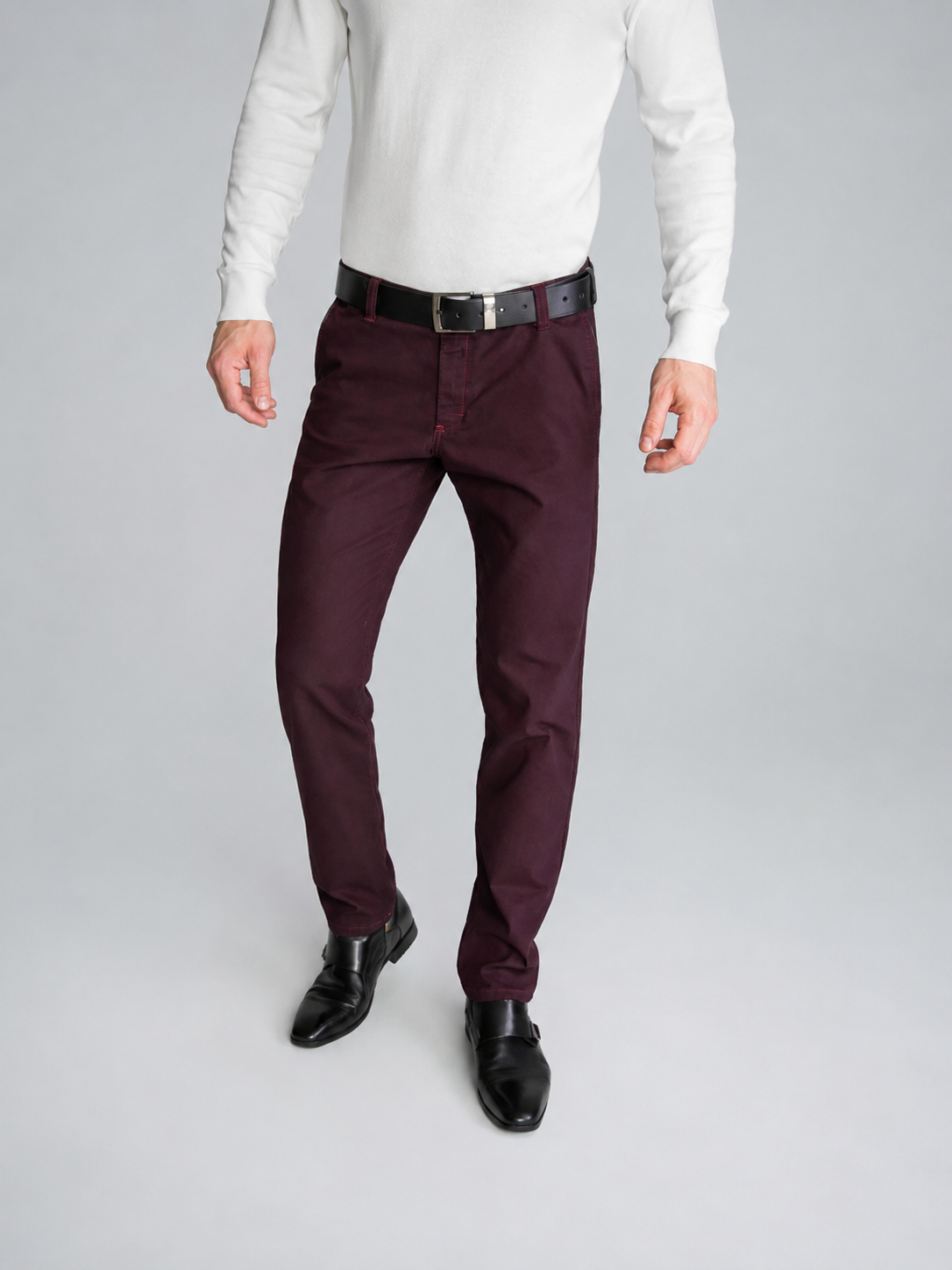 Elegant trousers Vankel-068 for men, Comfort slim