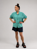 Linen blouse with long sleeves
