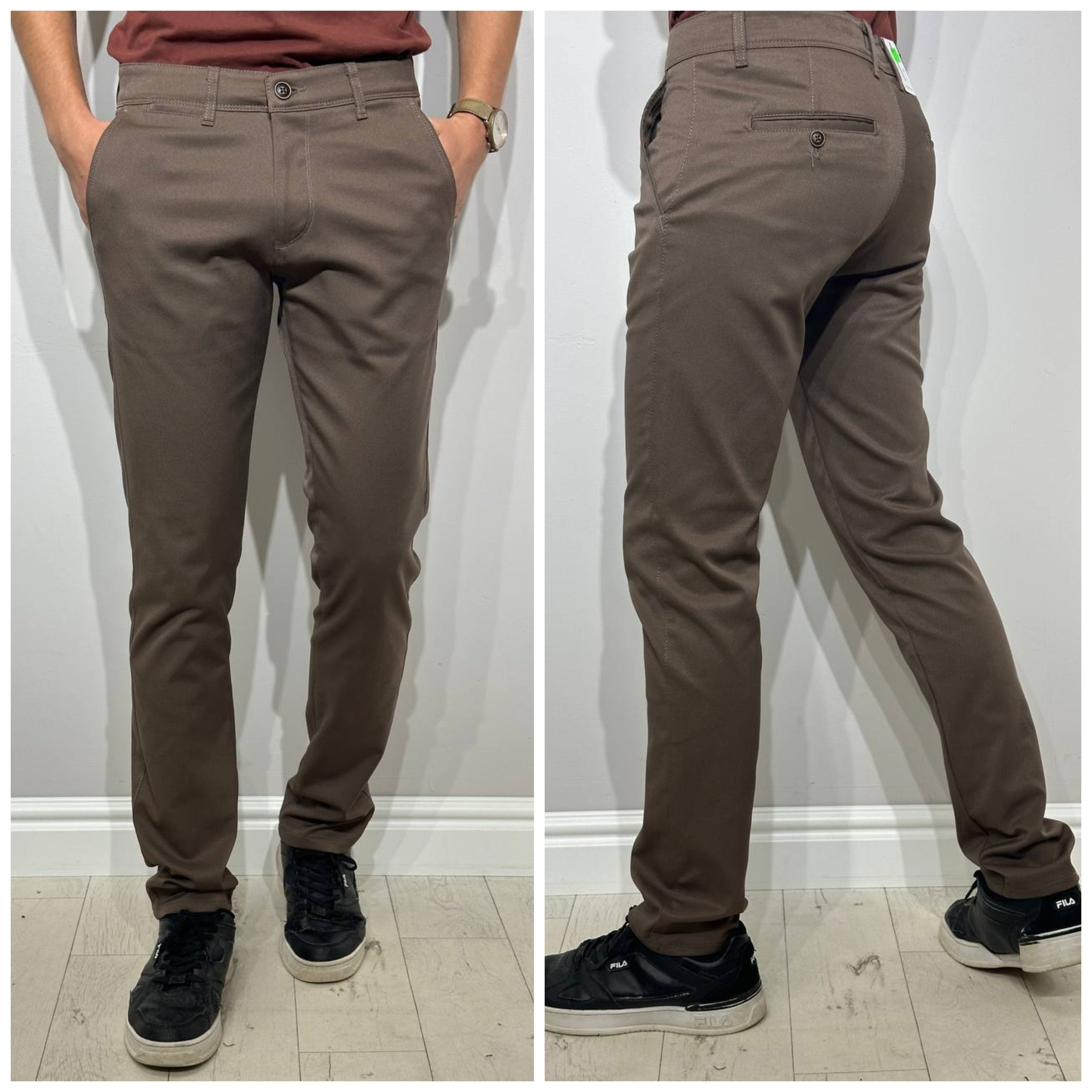 Chinos bikses vīriešiem, Comfort slim