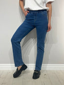 Jeans with elastic waistband