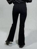 Jeans with flared ends