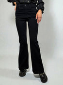 Jeans with flared ends