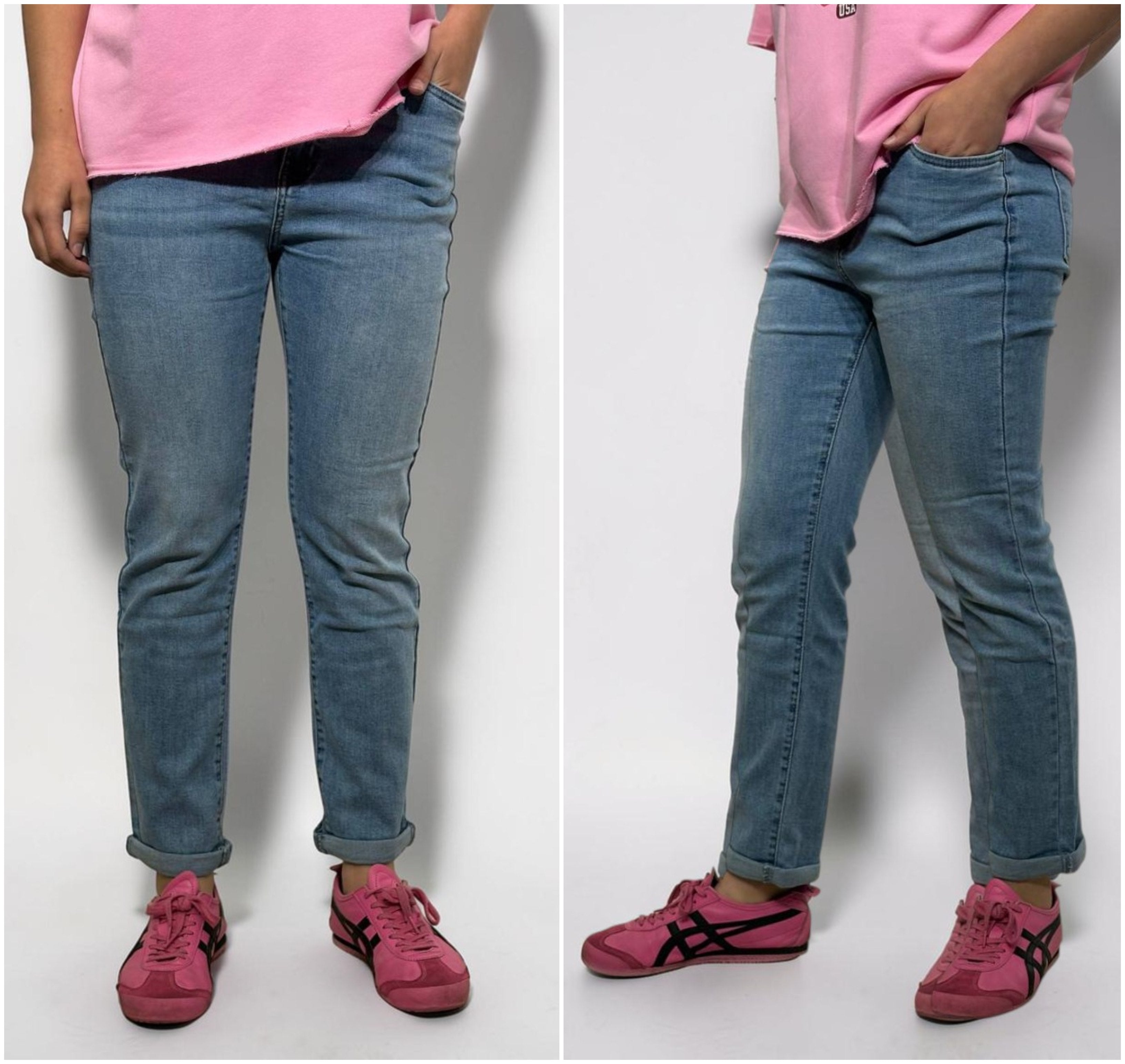Elastīgas mom fit džinsas