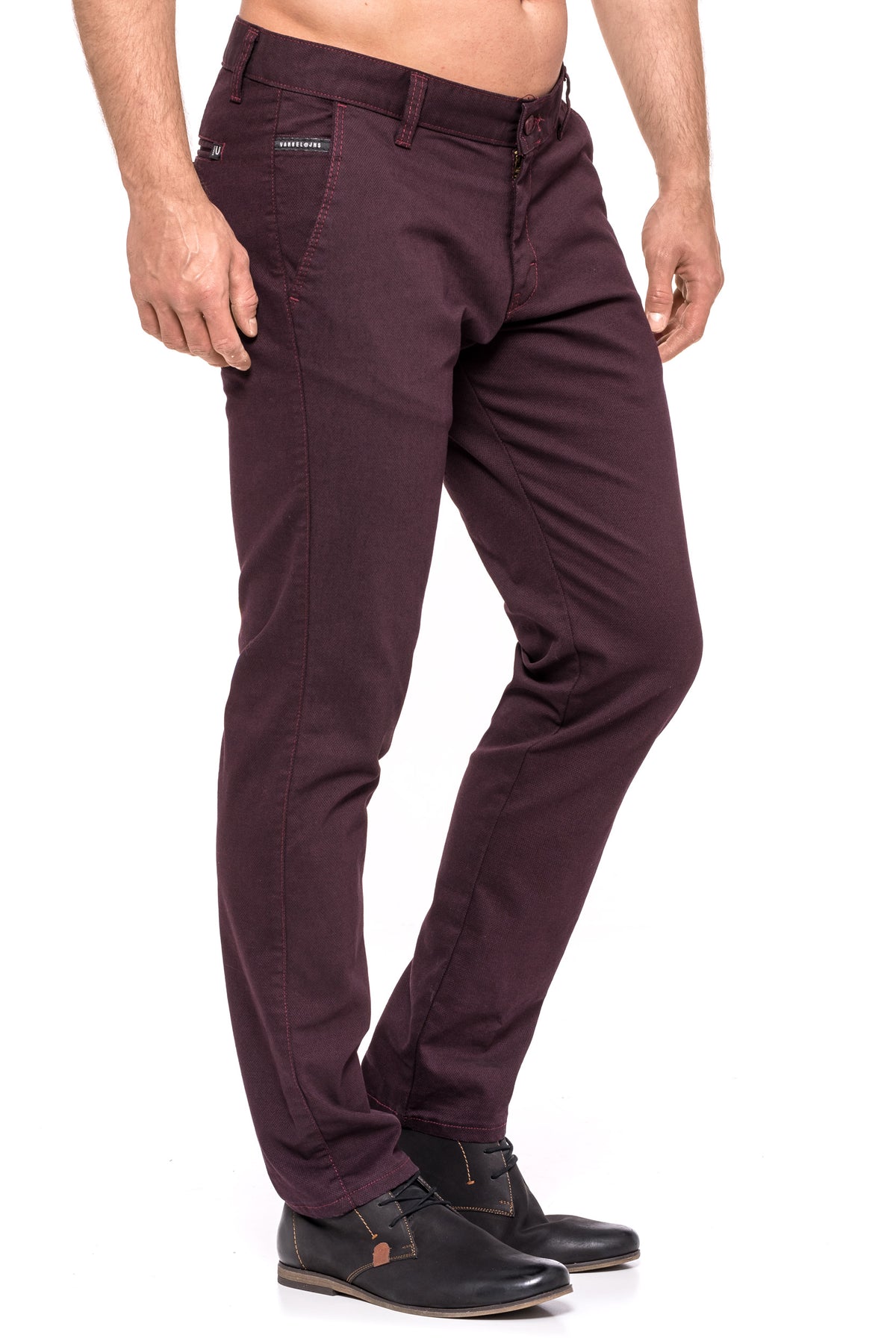 Elegant trousers Vankel-068 for men, Comfort slim