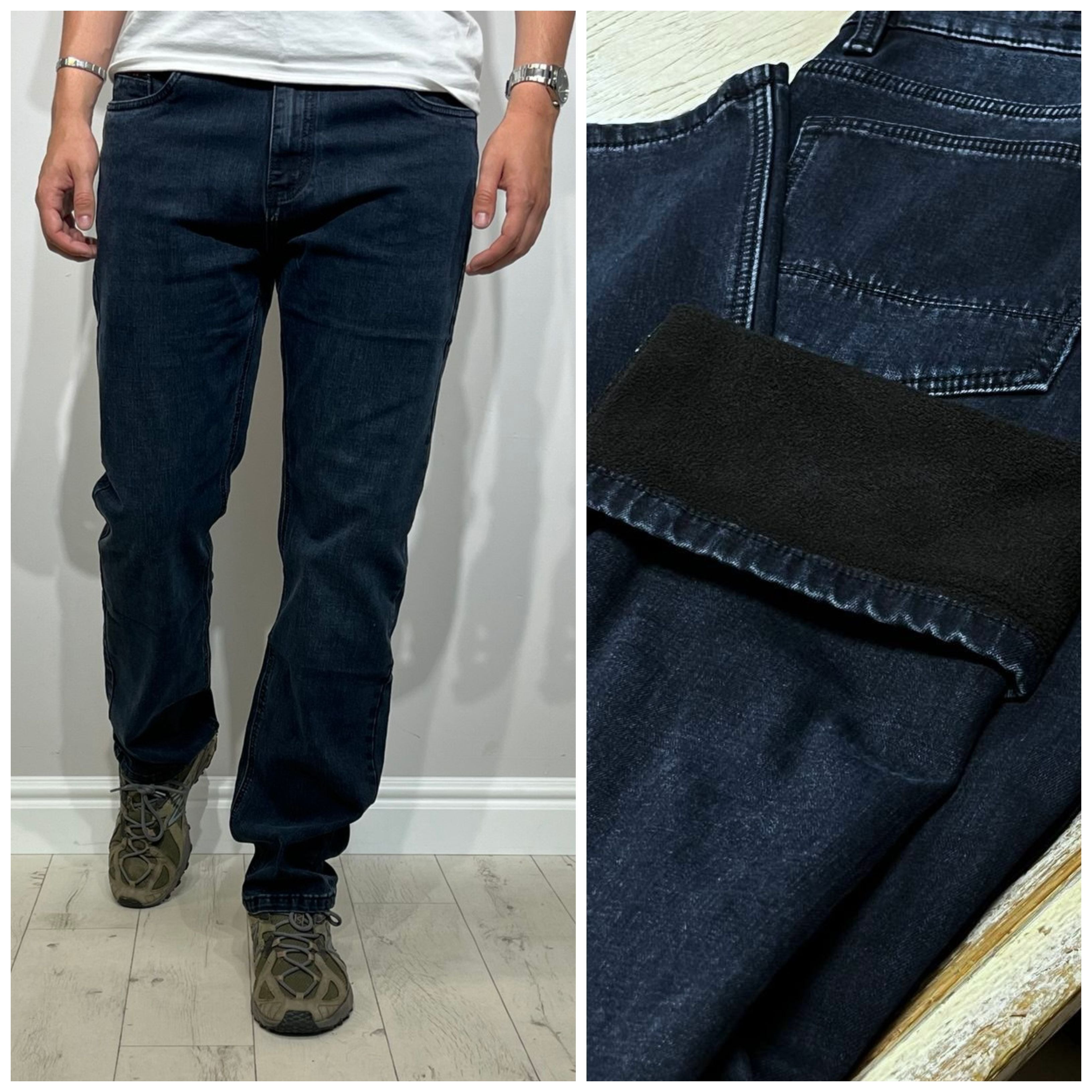 Gari siltie džinsi vīriešiem