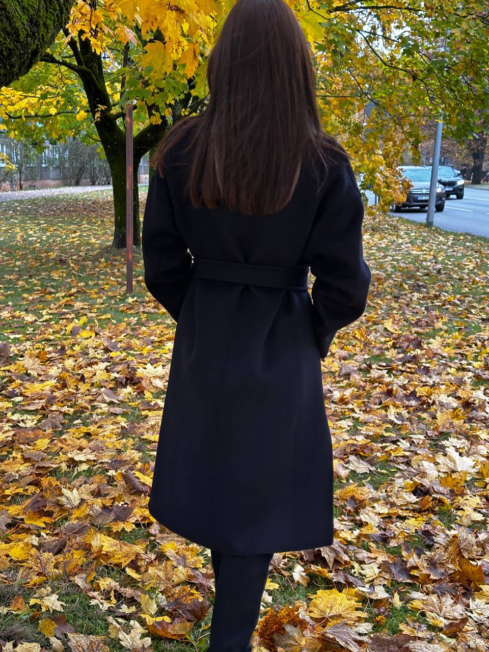 Klasikinis paltas su vilnos sudėtimi