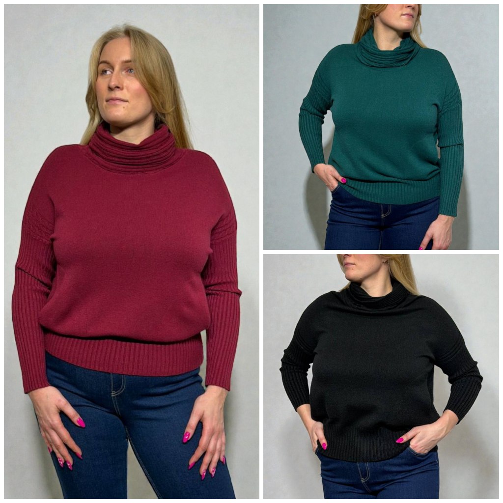 Liela izmēra džemperi ar kabatām