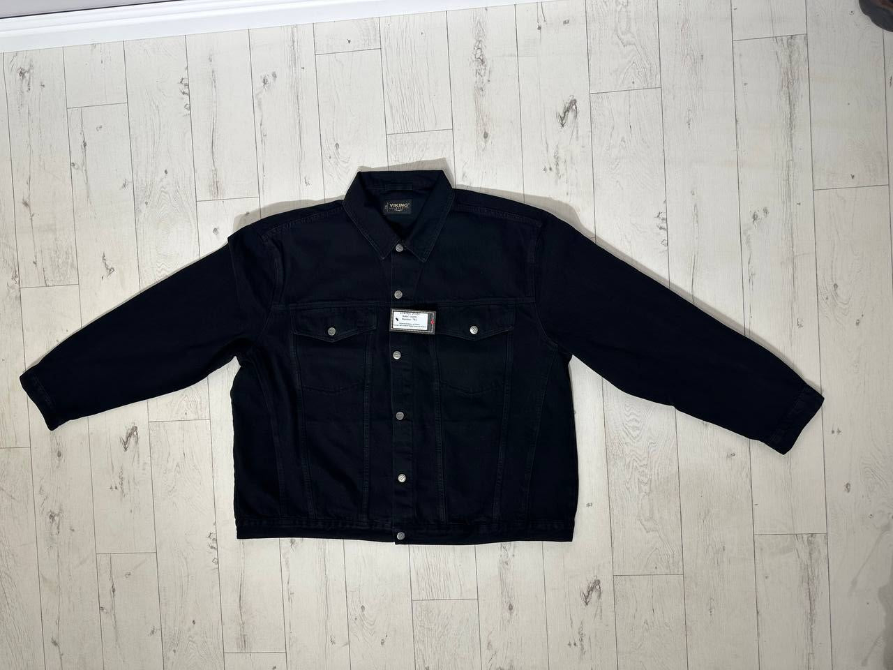 Large size men's denim jacket