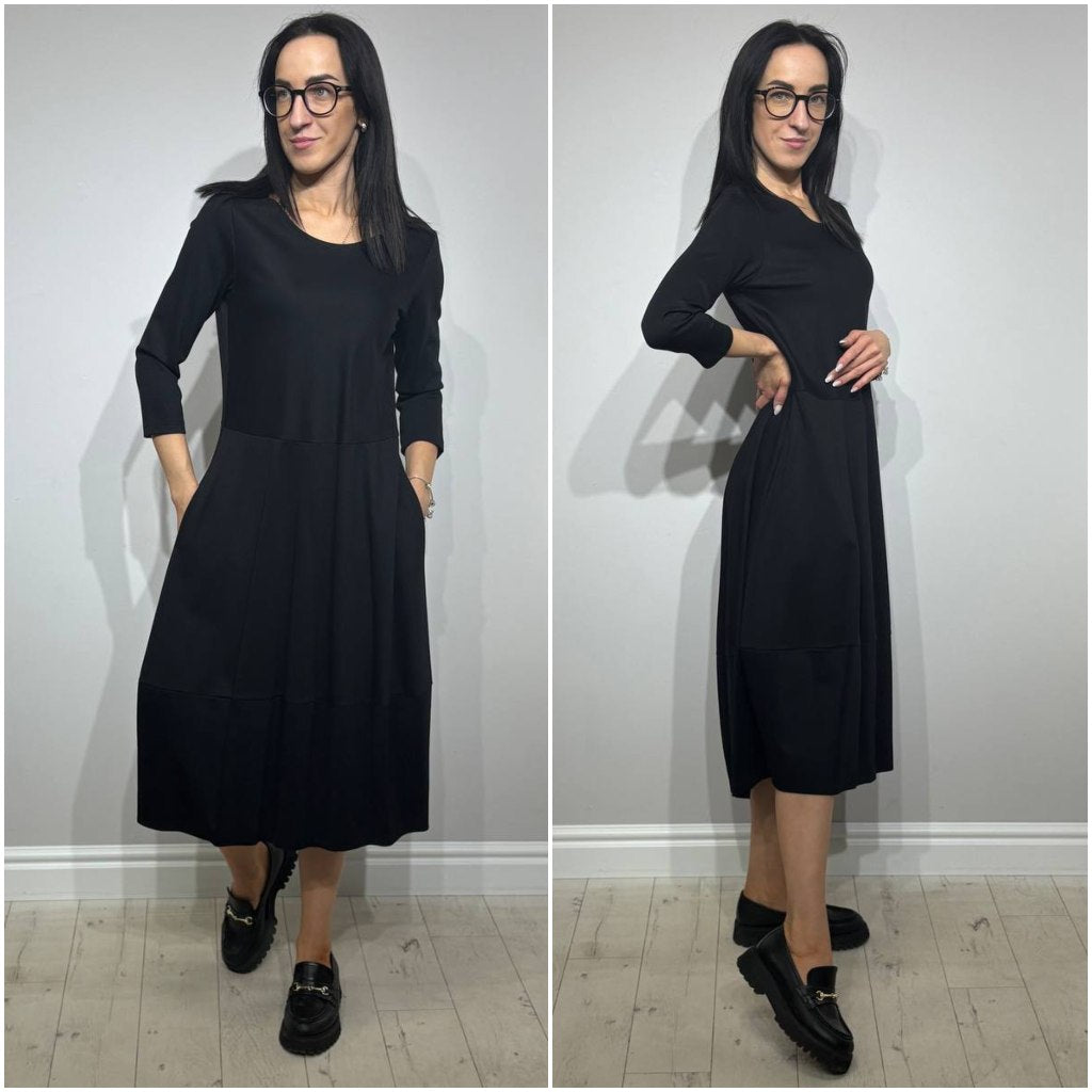 Melna kapsulas kleita