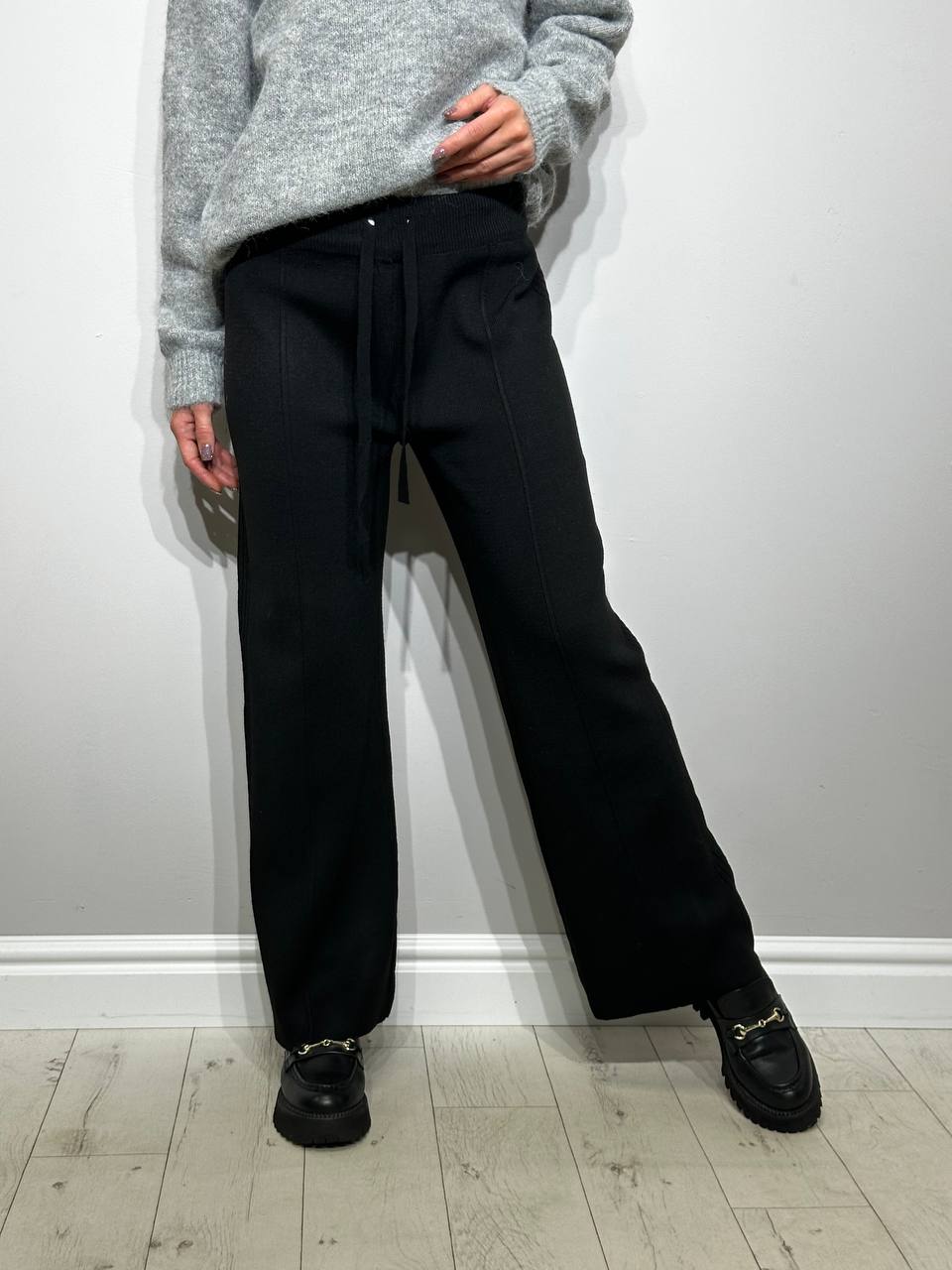 Мягкие вязаные женские брюки для отдыха