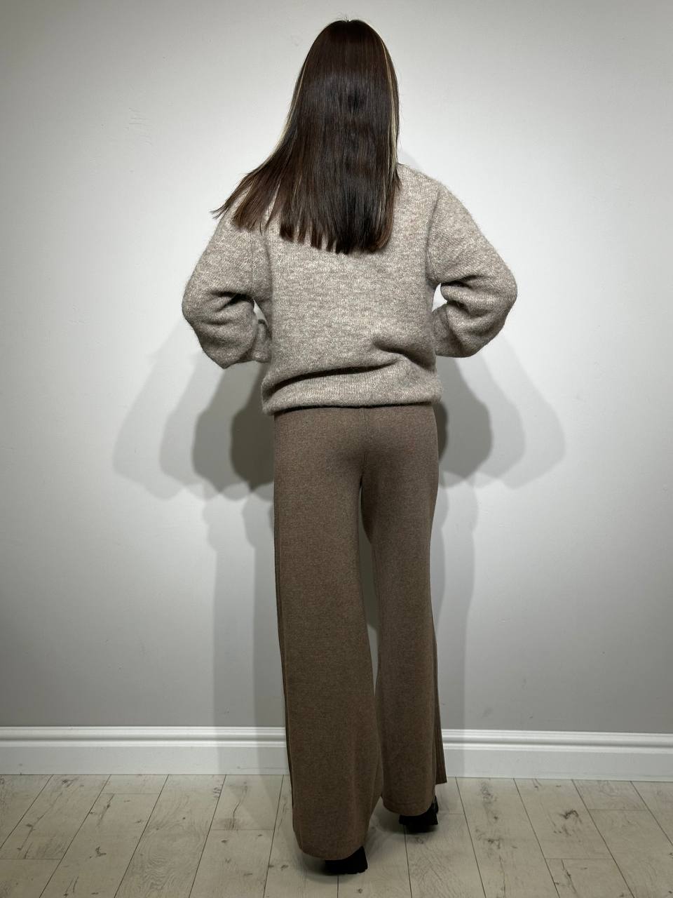 Мягкие вязаные женские брюки для отдыха