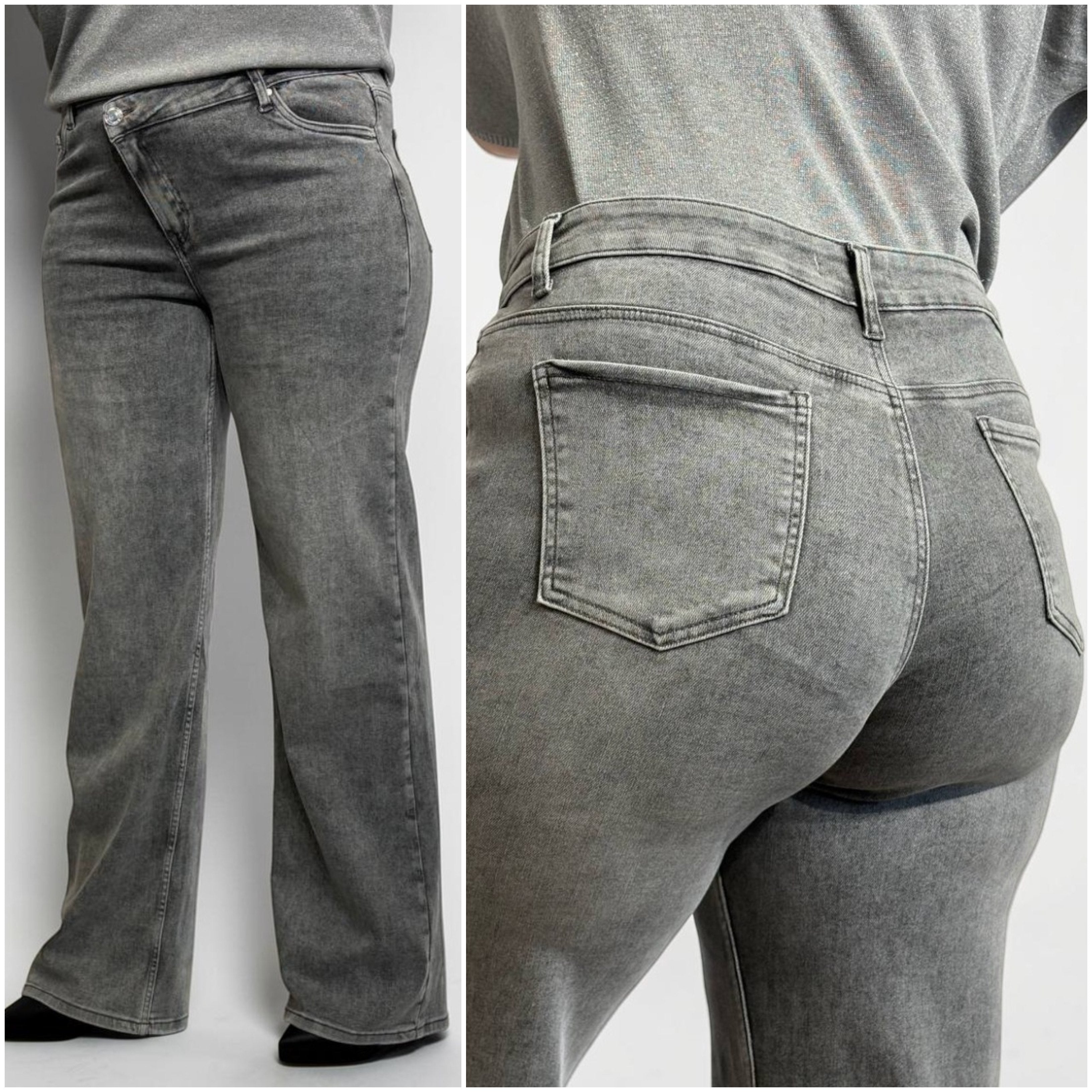 Moderni lielo izmēru garie džinsi