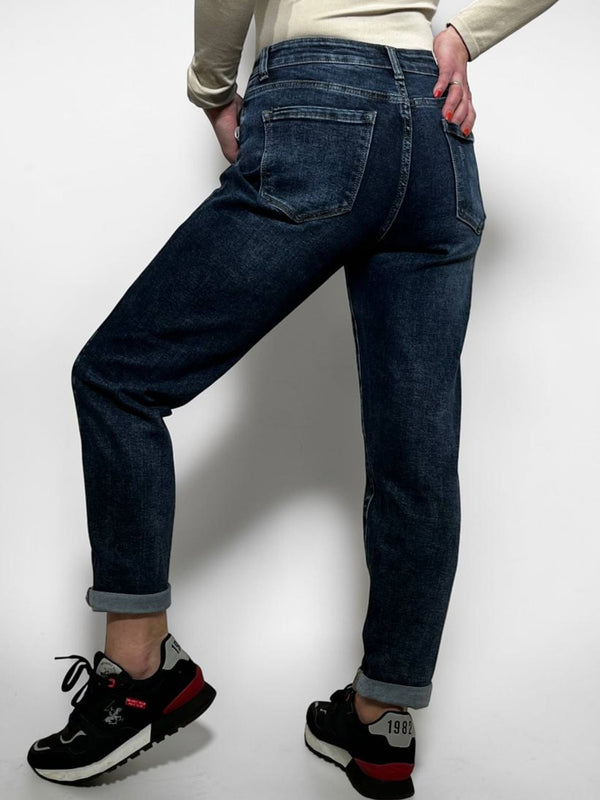 Mom fit stila sieviešu džinsas