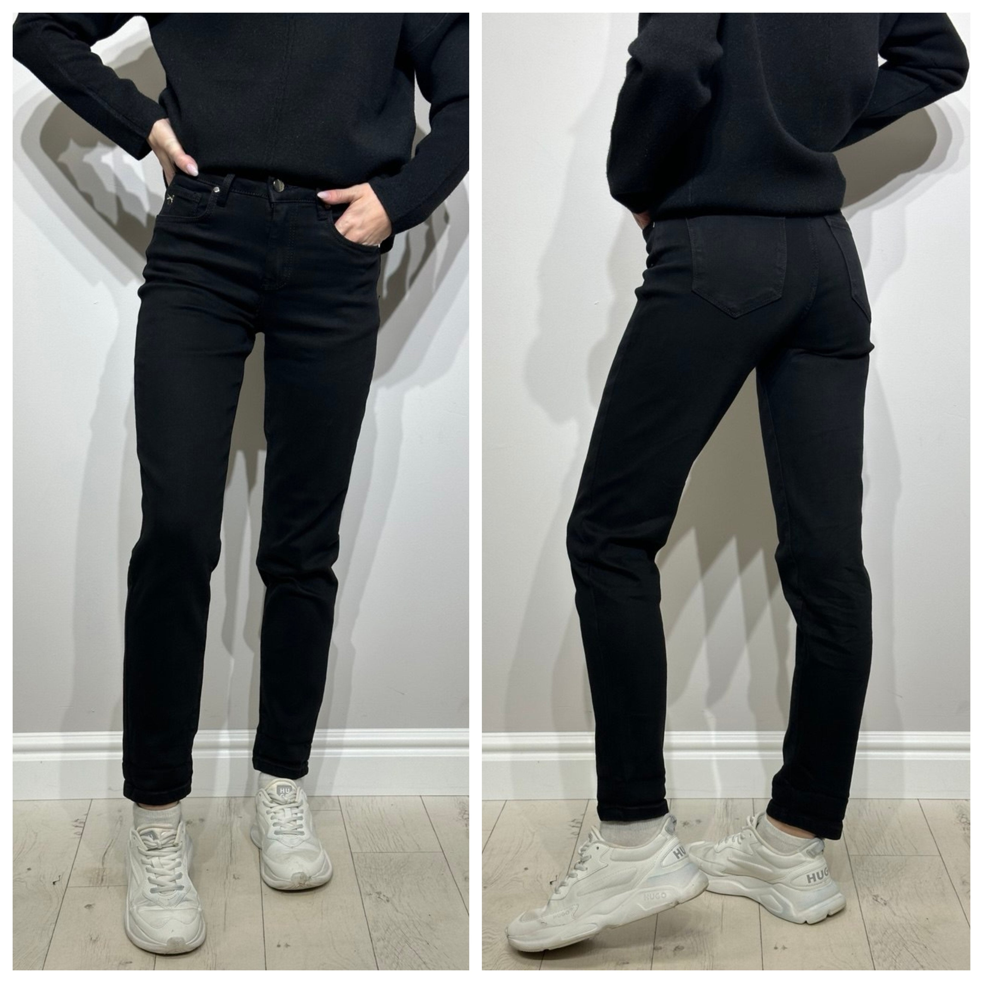 Melni_sieviešu_džīnsi