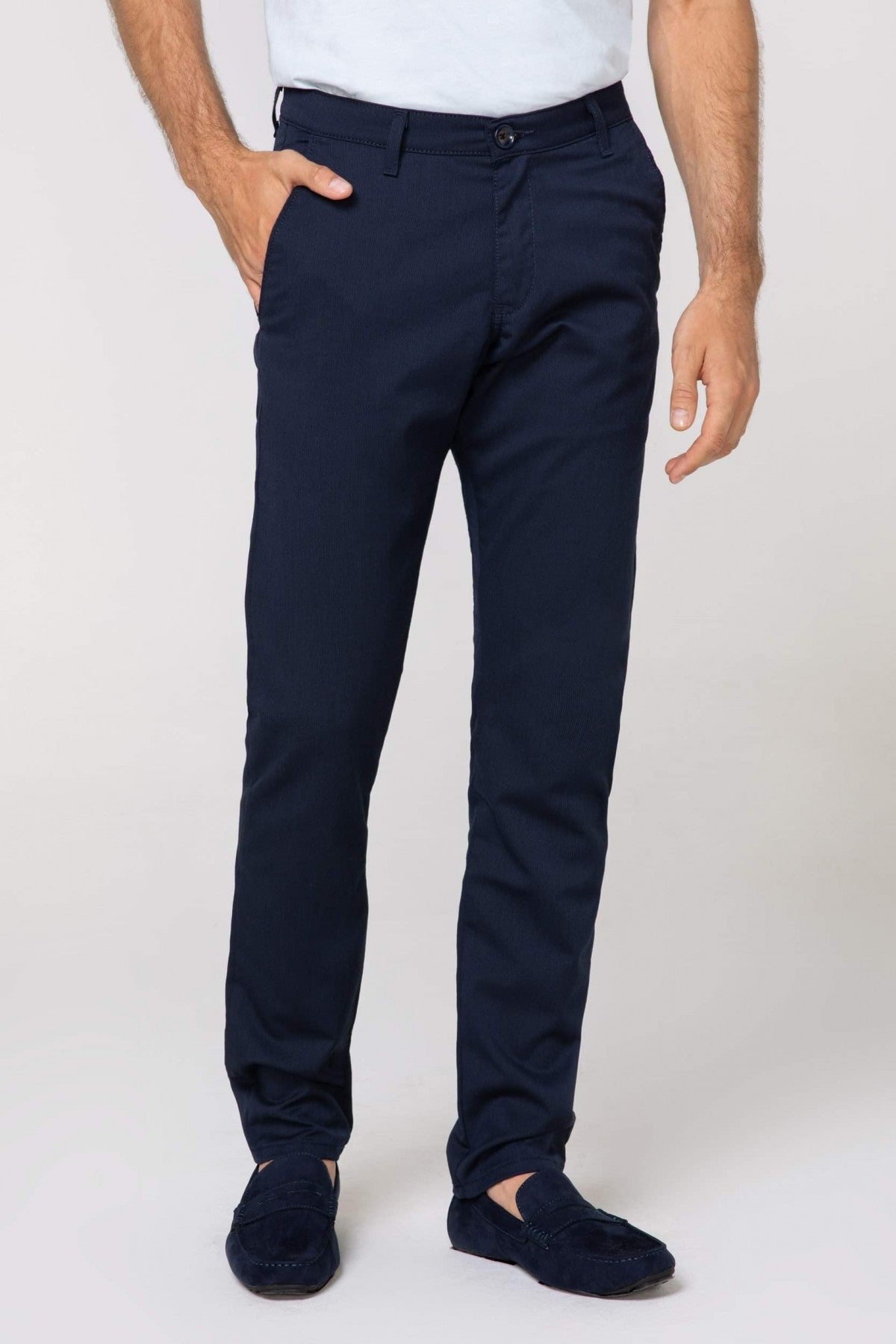 Pagarinātas vīriešu bikses Teo, Comfort slim