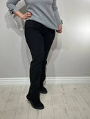 Long, straight cut jeans for women