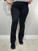 Long, straight cut jeans for women