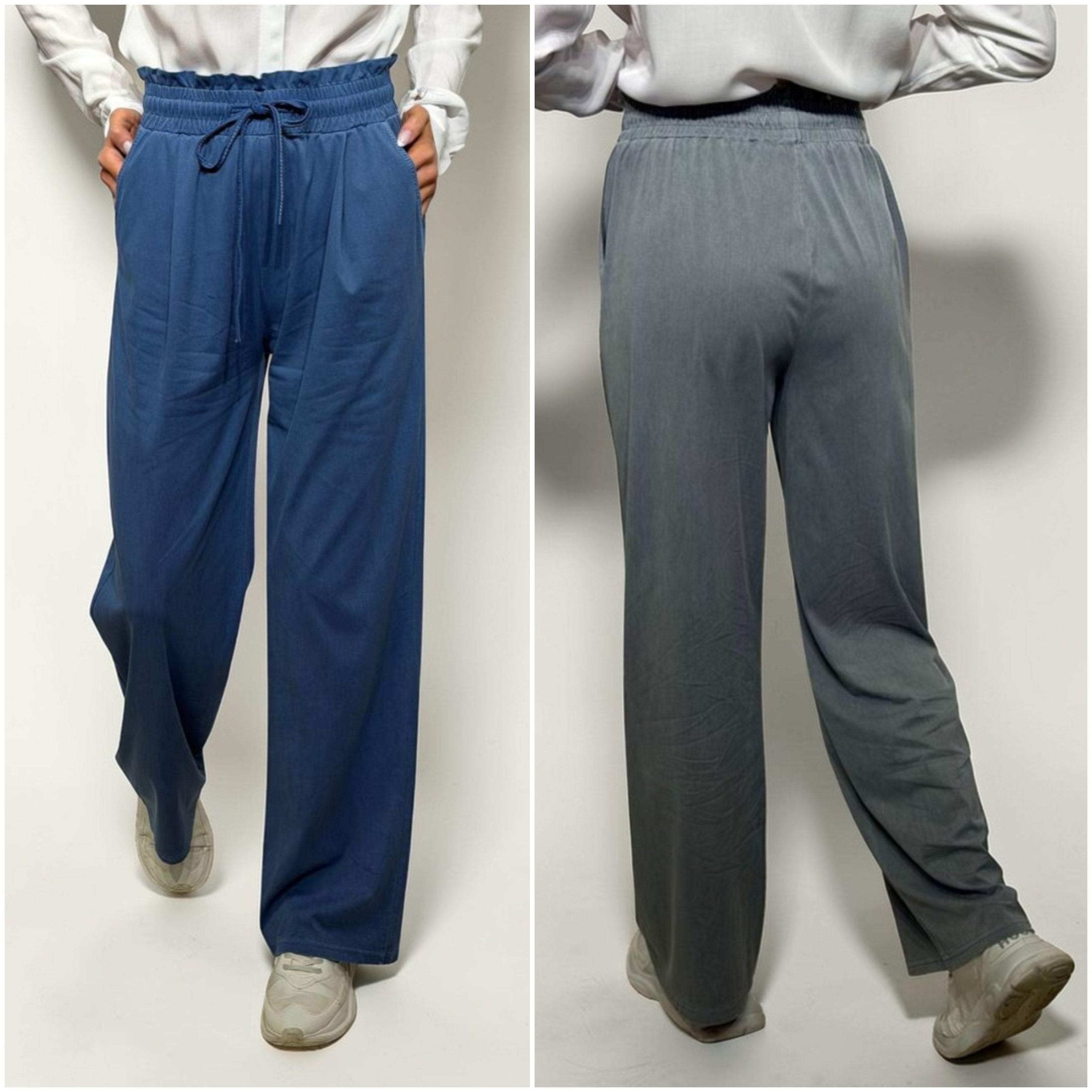 Plānās wide leg bikses sievietēm