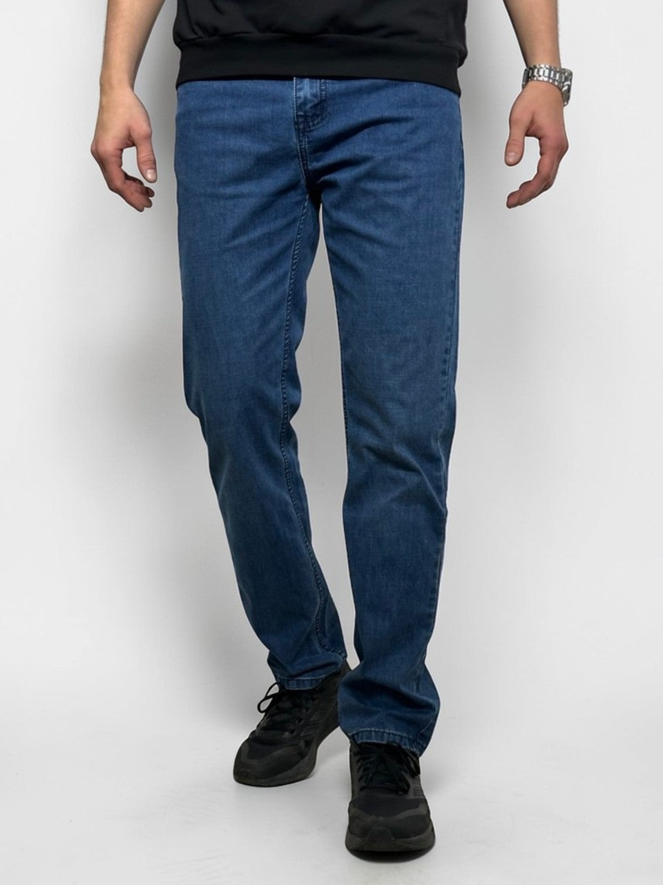 Pagarināti, plāni vīriešu džinsi, Regular fit