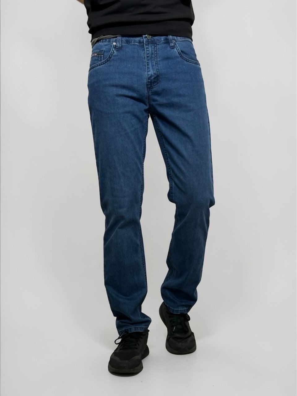 Pagarināti, plāni vīriešu džinsi, Regular fit