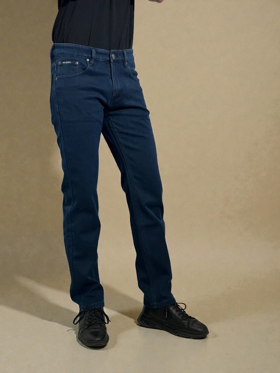 Утеплённые мужские джинсы на зиму