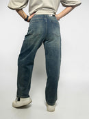 Wide skater style jeans for women