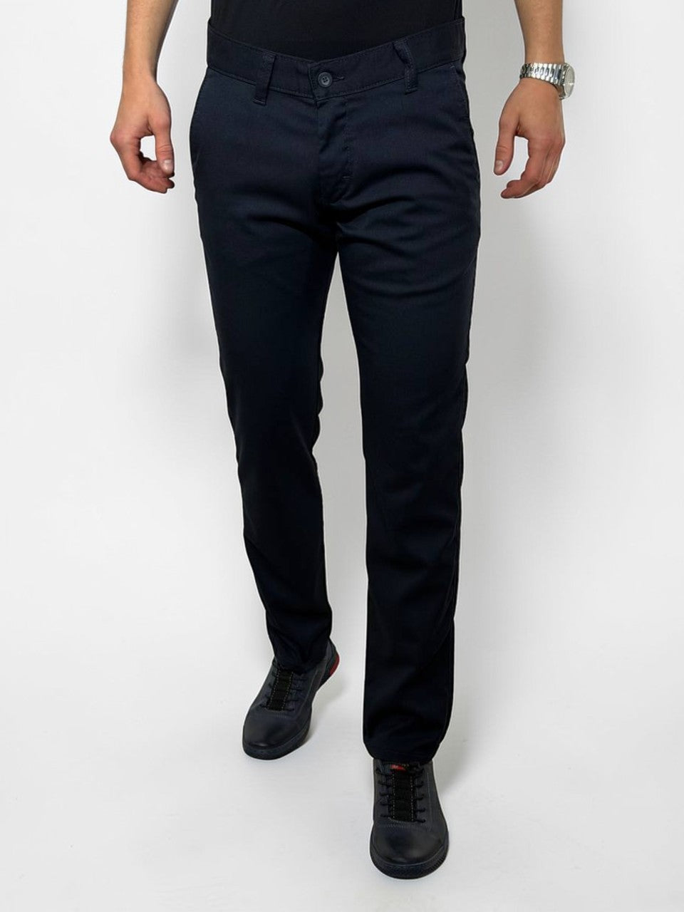 Solīdas vīriešu bikses Vankel-026