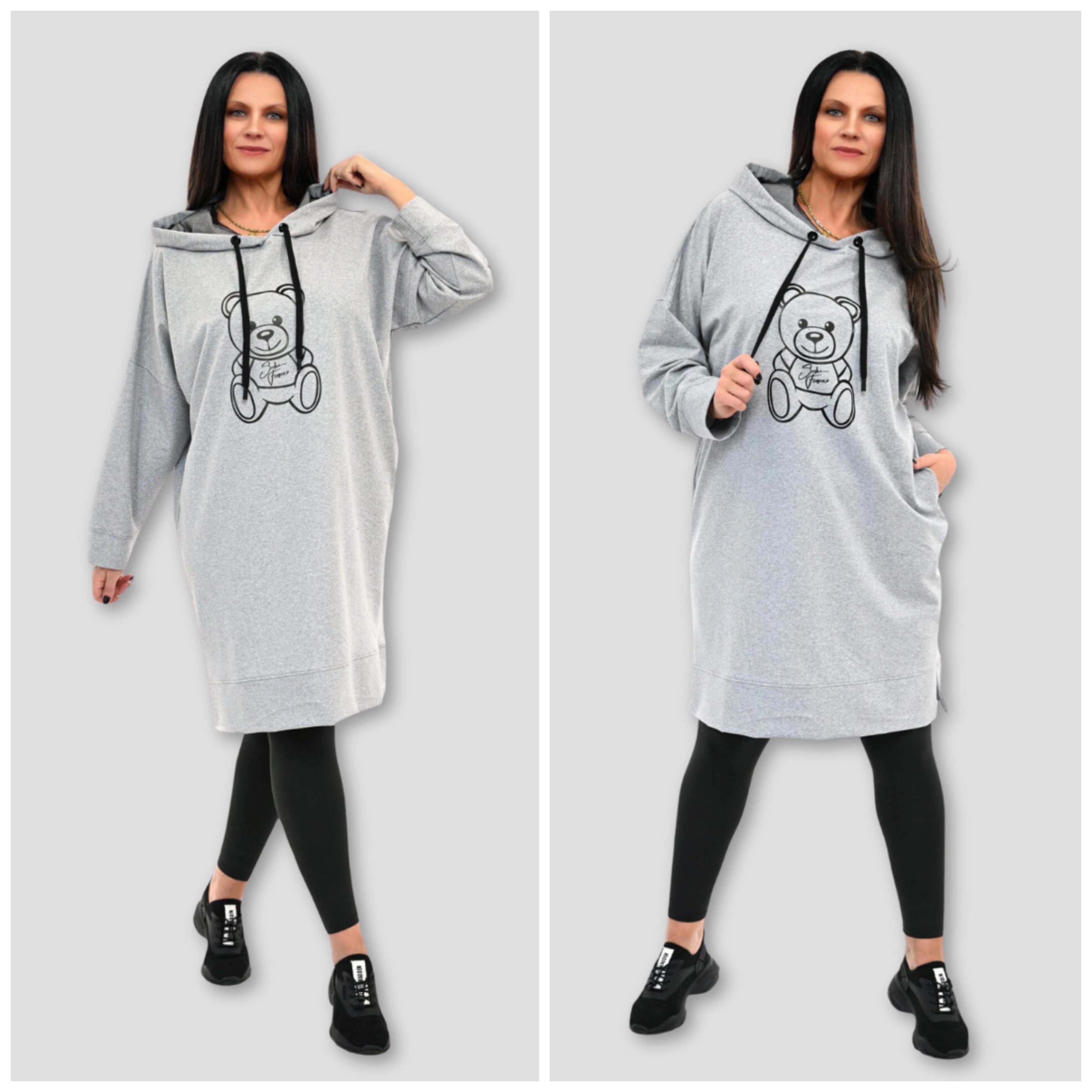 Plus size hoodie dress