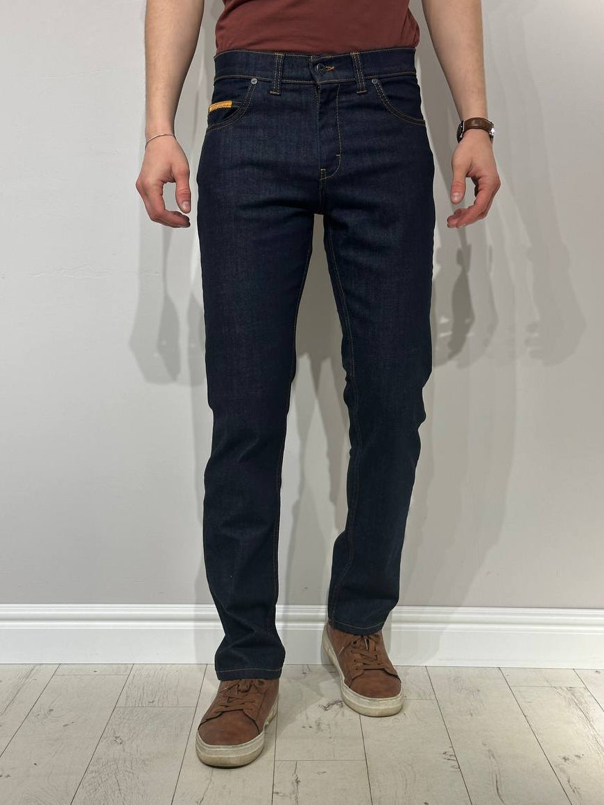 Tumši vīriešu džinsi Vankel-624, Comfort slim