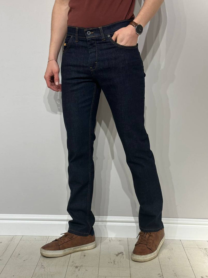Tumši vīriešu džinsi Vankel-624, Comfort slim
