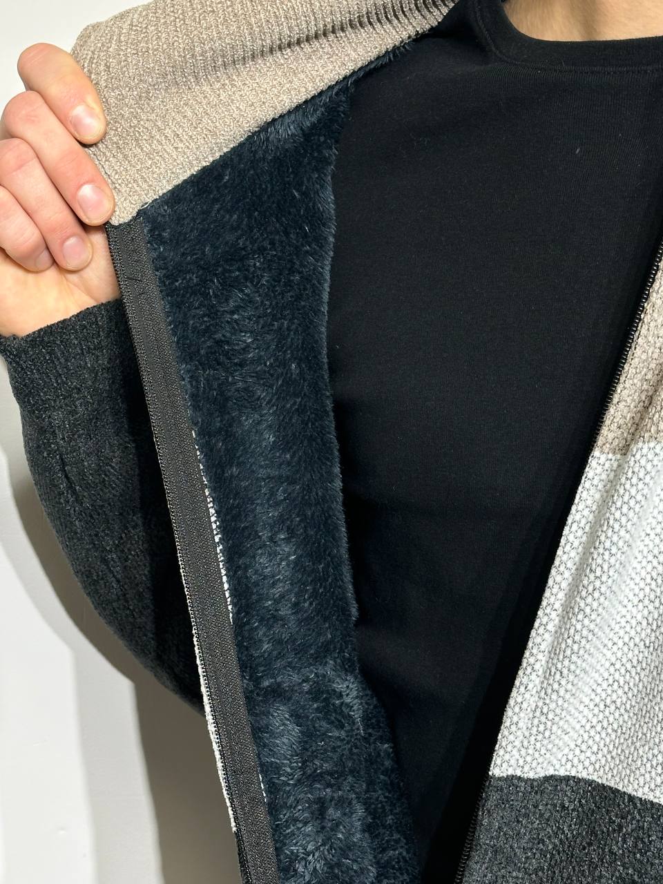 Мужская куртка с теплой подкладкой